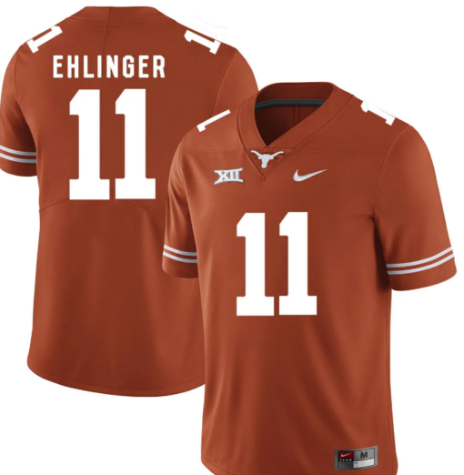 Texas Longhorns 11 Sam Ehlinger Orange NCAA Jersey