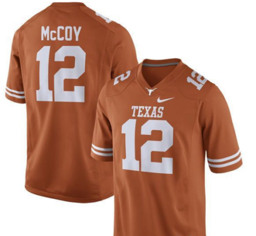 Texas Longhorns #12 Colt Mccoy Orange NCAA Jersey