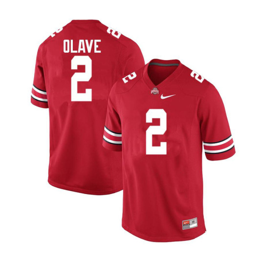 Red Ohio State Buckeyes Chris Olave Jersey 2