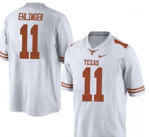 Texas Longhorns 11 Sam Ehlinger White NCAA Jersey