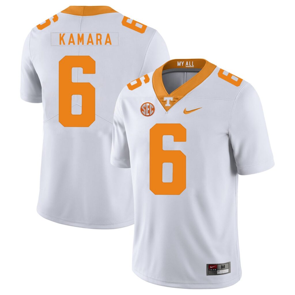 Tennessee Volunteers 6 Alvin Kamara White NCAA jersey