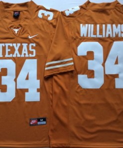 Texas Longhorns 34 Ricky Williams Orange NCAA Jersey