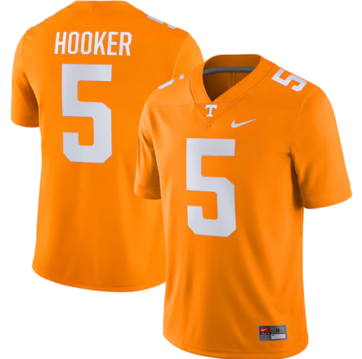 Tennessee Volunteers #5 Hendon Hooker Orange NCAA jersey