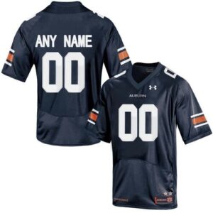 Custom Auburn Football Jersey Name and Number NCAA College Navy