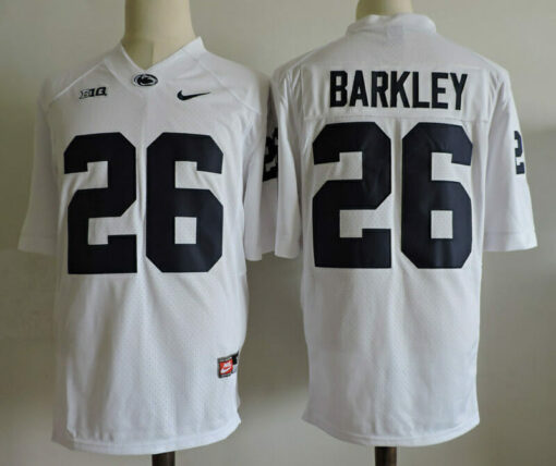 Saquon Barkley Penn State Jersey #26 Football Jersey White