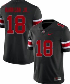 Ohio State Buckeyes #18 Marvin Harrison Jr. College Football Black Jersey