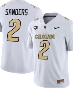 Colorado Buffaloes #2 Shedeur Sanders White 2023 F.U.S.E. Stitched Football Jer