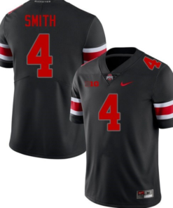 #4 Jeremiah Smith Blackout College Football Jersey