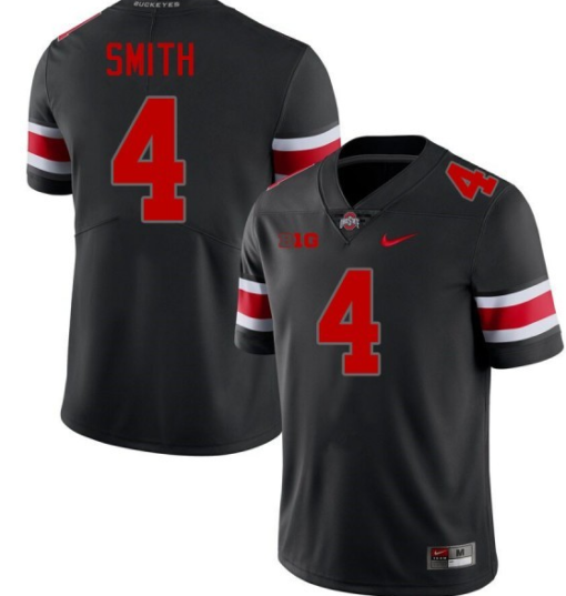 #4 Jeremiah Smith Blackout College Football Jersey