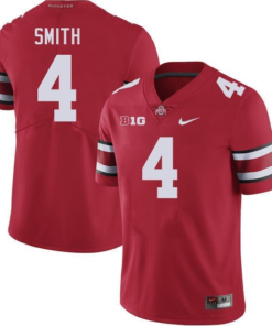 #4 Jeremiah Smith Red Alumni Football Jersey