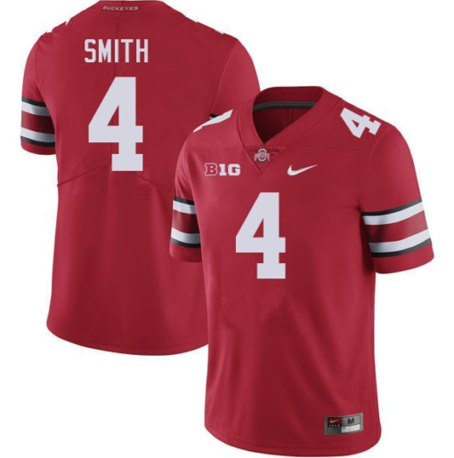 #4 Jeremiah Smith Red Alumni Football Jersey