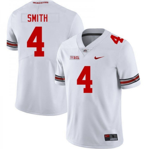 Ohio State Buckeyes #4 Jeremiah Smith White Limited Football Jersey