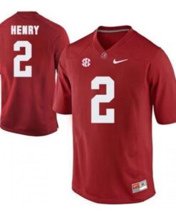 Men's Alabama Crimson Tide #2 Derrick Henry Color Stitched Jersey Red